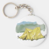 Sleutelhanger van whimsical Tent Illustration (Voorkant)