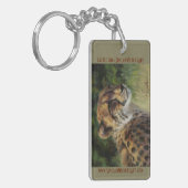 Sleutelhanger van wilde dieren met Cheetah en Hipp (Voorkant Links)