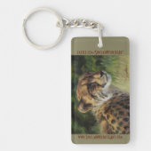 Sleutelhanger van wilde dieren met Cheetah en Hipp (Voorkant)