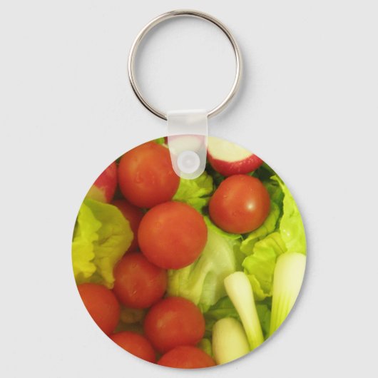 Sleutelhanger van zalm groenten (Voorkant)
