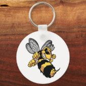Sleutelhanger van zeer Angry Bee (Voorkant)