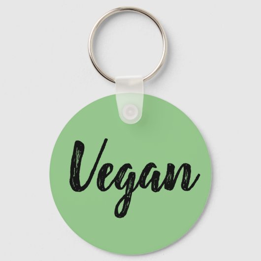 Sleutelhanger - Vegan groen (Voorkant)