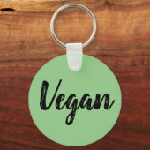 Sleutelhanger - Vegan groen (Voorkant)