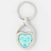 Sleutelhanger verdraaide hart (Voorkant)