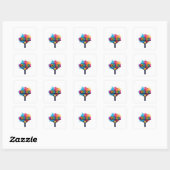 sleutelhanger vierkante sticker (Vel)