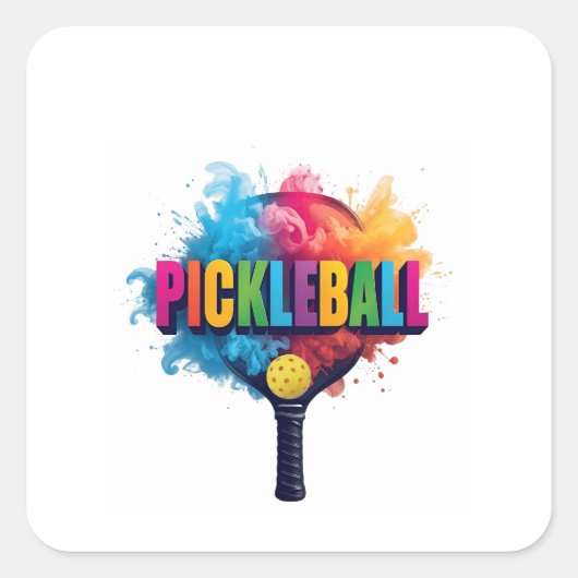 sleutelhanger vierkante sticker (Voorkant)