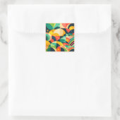 Sleutelhanger Vierkante Sticker (Tas)