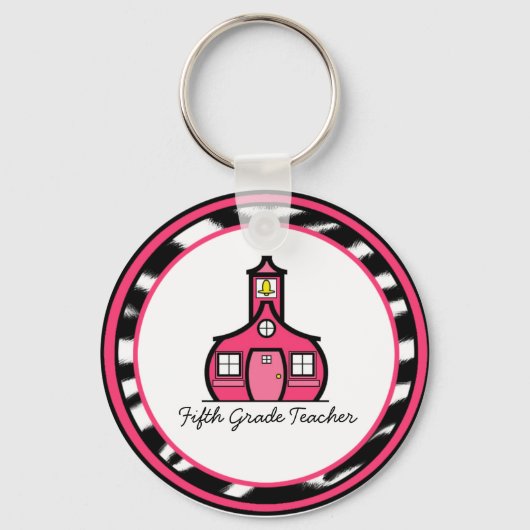 Sleutelhanger vijfde graad leraar (Voorkant)