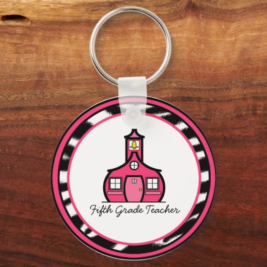 Sleutelhanger vijfde graad leraar (Voorkant)