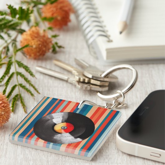 Sleutelhanger vinylrecord (Voorkant Rechts)