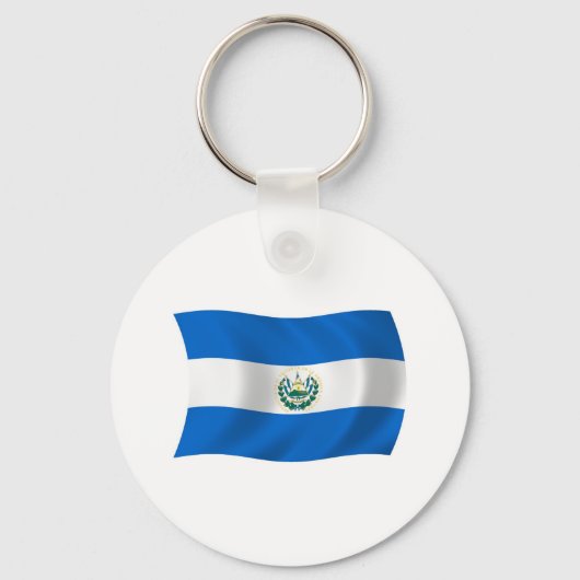 Sleutelhanger Vlag El Salvador (Voorkant)