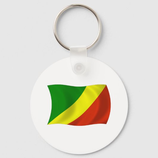 Sleutelhanger Vlag van de Republiek Congo (Voorkant)