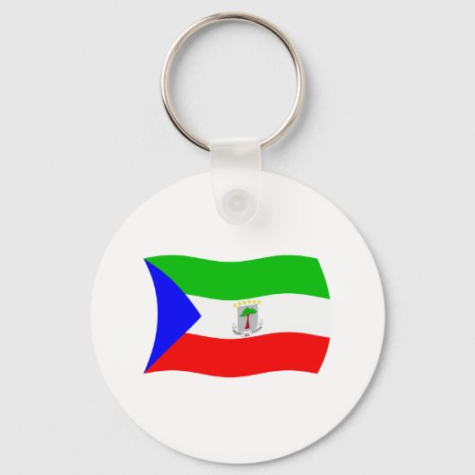 Sleutelhanger Vlag van Equatoriaal-Guinea (Voorkant)