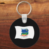 Sleutelhanger Vlag van Frans-Guyana (Voorkant)