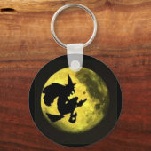Sleutelhanger vliegende heks Halloween (Voorkant)