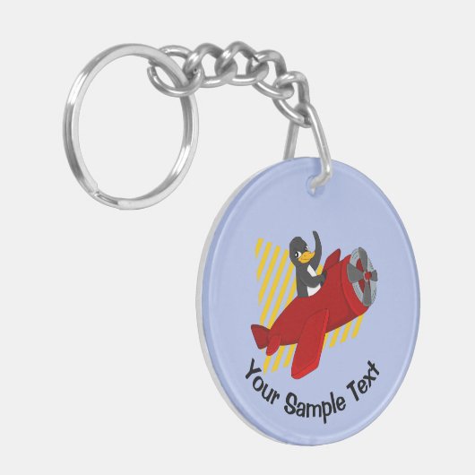 Sleutelhanger vliegende pinguïn (Voorkant Links)