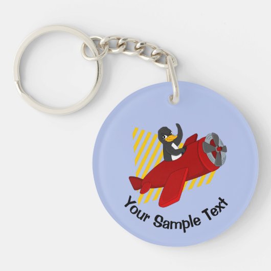 Sleutelhanger vliegende pinguïn (Voorkant)