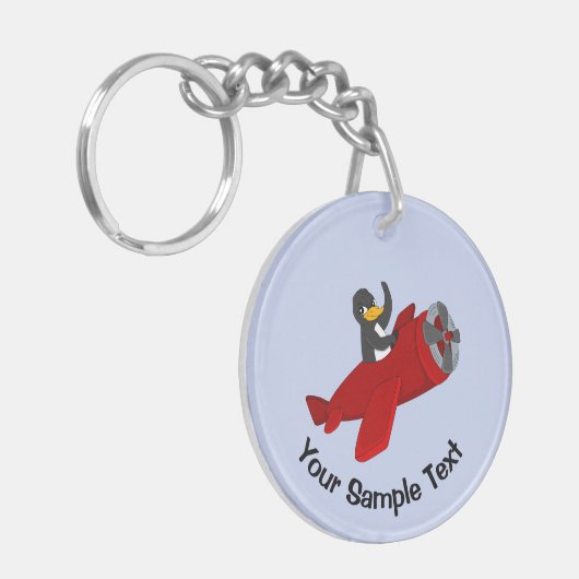 Sleutelhanger vliegende pinguïn (Voorkant Links)