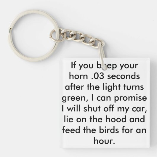 sleutelhanger "Voeding the Birds" (Voorkant)