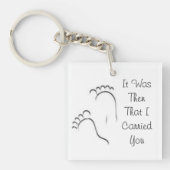 Sleutelhanger voetafdrukken (voorkant)