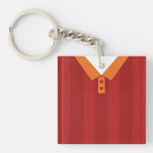 Sleutelhanger voetbaltenue, Rood Oranje (Voorkant)