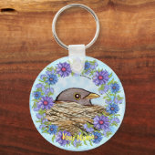 Sleutelhanger Vogel In Nest (Voorkant)