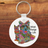 Sleutelhanger voor adoptie van hond en kat (Voorkant)