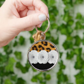 Sleutelhanger voor afdrukken van luipaard (Hand)