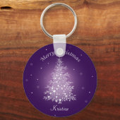 Sleutelhanger voor Amethyst-kerstbomen (Voorkant)