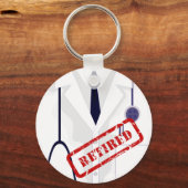 Sleutelhanger voor bejaarde artsen met lakken (Voorkant)