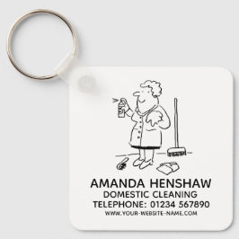 Sleutelhanger voor binnenlandse schoonmaakacties