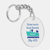 Sleutelhanger voor botenbedrijf (Voorkant Links)