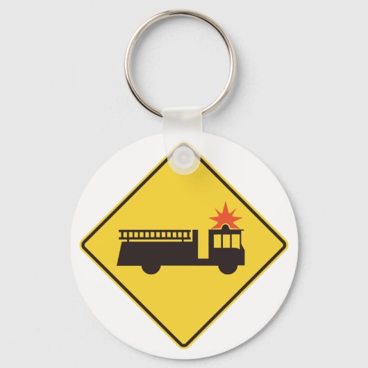 Sleutelhanger voor brandweermachineteken (Achterkant)