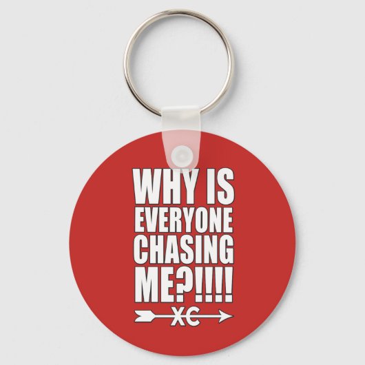 Sleutelhanger voor cross-country Runner Cadeft (Voorkant)