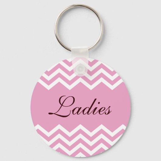 Sleutelhanger voor dames en heren, elegant roze (Voorkant)