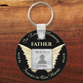 Sleutelhanger voor de herdenking van vaders foto (Voorkant)