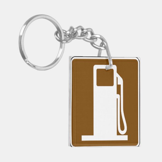 Sleutelhanger voor de signalisatie voor benzine (Voorkant Links)