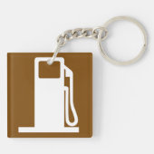 Sleutelhanger voor de signalisatie voor benzine (Achterkant)