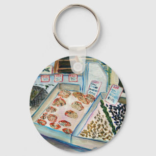 Sleutelhanger voor de verkoop van zeevruchten (Pik
