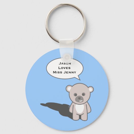 Sleutelhanger voor docenten (Personaliseer) (Voorkant)