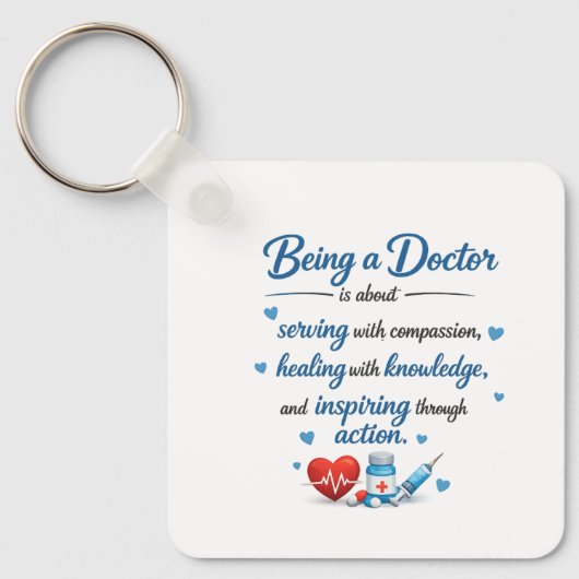 Sleutelhanger voor dokters Cadeaus (Voorkant)