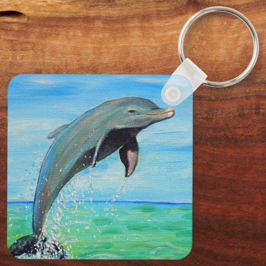 Sleutelhanger voor Dolfijnschilderen (Achterkant)