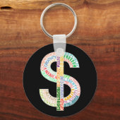 Sleutelhanger voor dollaire signalisatie (Voorkant)
