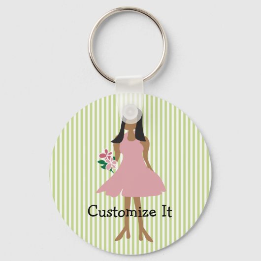 Sleutelhanger voor etnische Vrouwen (Voorkant)