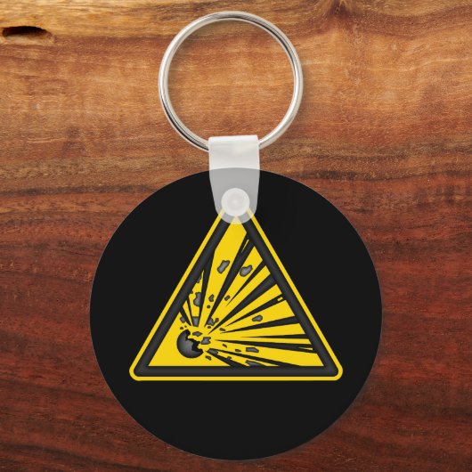 Sleutelhanger voor explosieve waarschuwing (Voorkant)