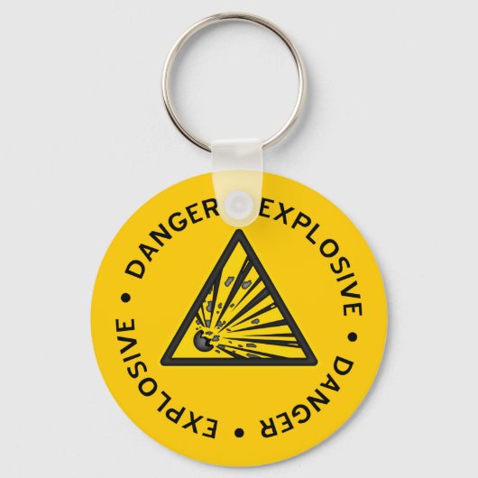 Sleutelhanger voor explosieve waarschuwing (Voorkant)