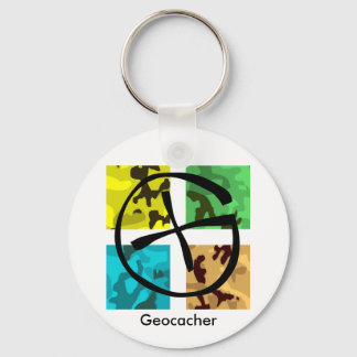 Sleutelhanger voor geocaching, kleur- en lichtgekl