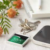  Sleutelhanger voor groen en zwart Afstuderen (Zijkant)