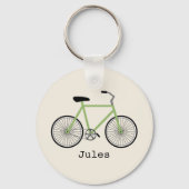 Sleutelhanger voor groene fiets (Voorkant)
