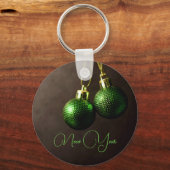 Sleutelhanger voor groene kerstdecoratie (Voorkant)